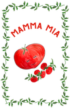 Mamma Mia! - Tomato Linen Teatowel