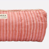 Quilted Baguette Wash Bag | Candy | Rhubarb
