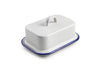 Blue & White Enamel Butter Dish