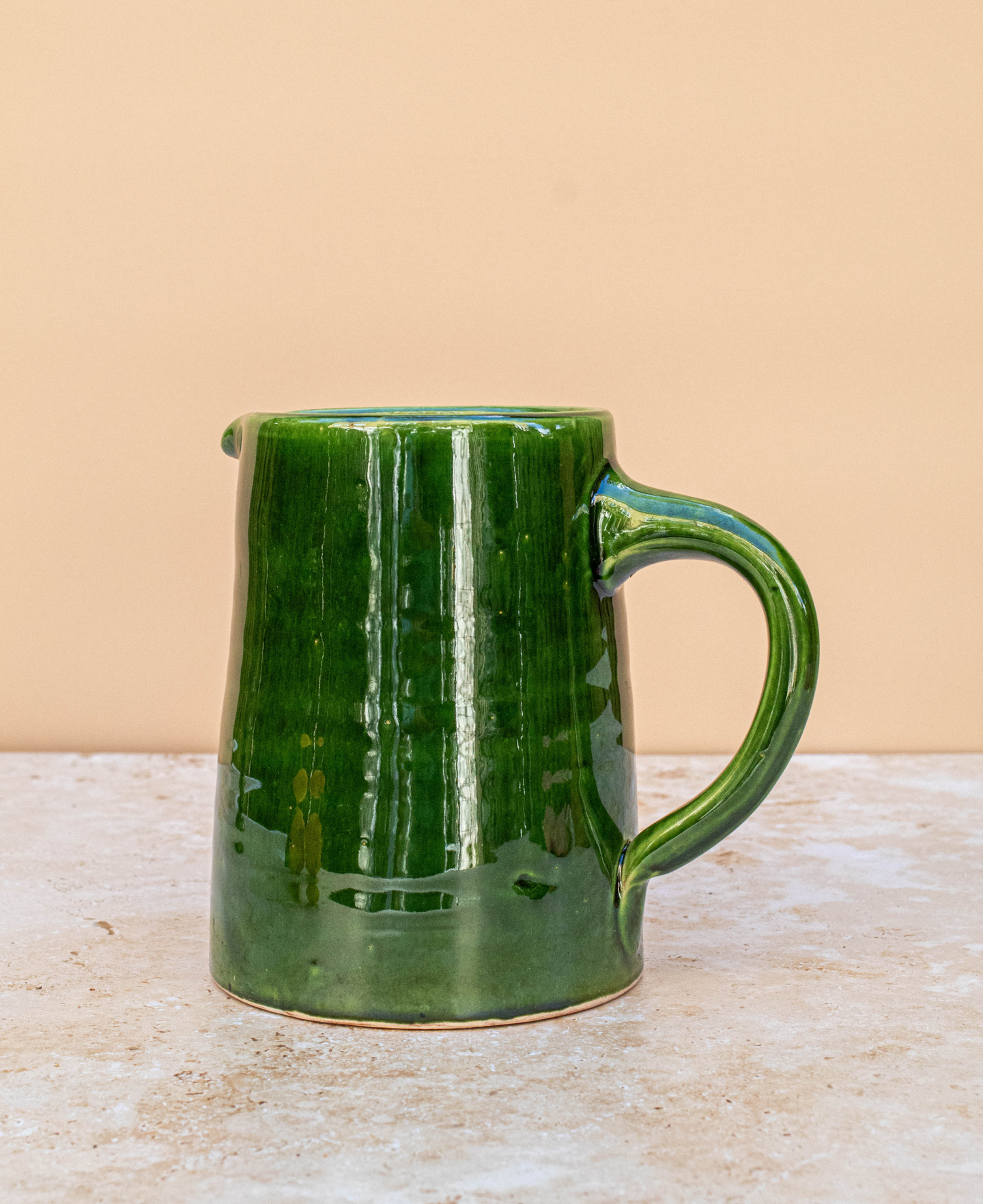 Tazekka Green Moroccan Ceramic Jug
