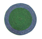 Seagrass Placemat - Turquoise and Beryl Green