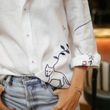 TART x WNU Boyfriend Linen Shirt