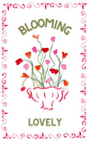 Blooming Lovely - Flowers Linen Teatowel