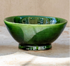Tazekka Green Moroccan Ceramic Bowl - Medium