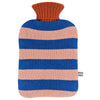 Lambswool Hot Water Bottle - blue & pink stripe