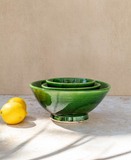 Tazekka Green Moroccan Ceramic Bowl - Medium