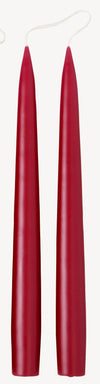 Burgundy Red Candle Set Taper 25