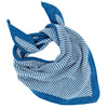 Lambswool Triangle Scarf - Fine Stripe - Denim/Cream