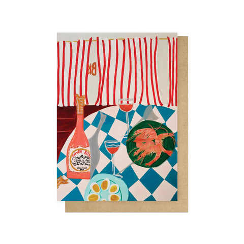 Shrimps And Champagne  Card