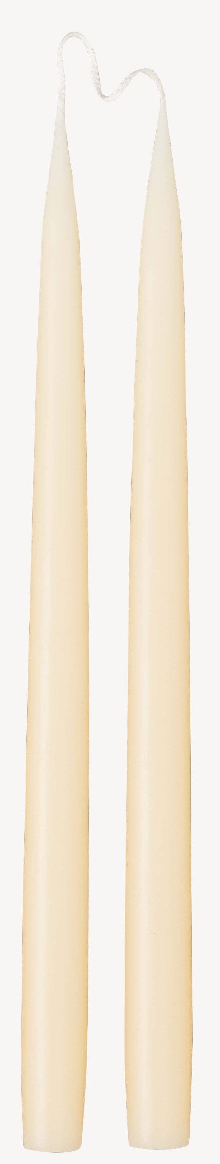 Ivory Candle Set  -Taper 35