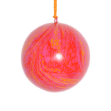 Marble Papier-Mâché Bauble Pink, 7cm