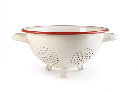 Red & White Colander