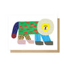 Flash Lion Greetings Card