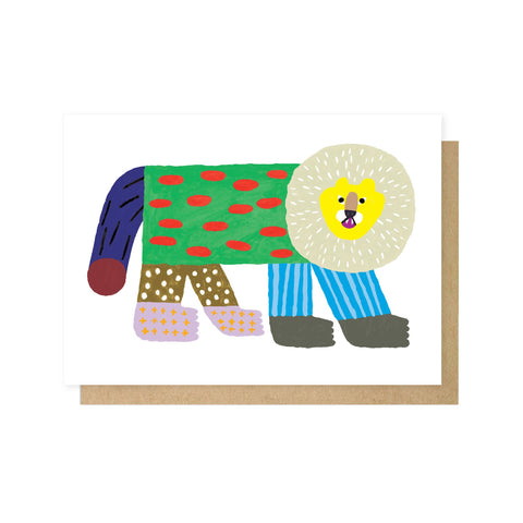 Flash Lion Greetings Card