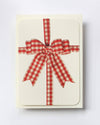 Gingham Bow Greeting Card | Birthday Card
