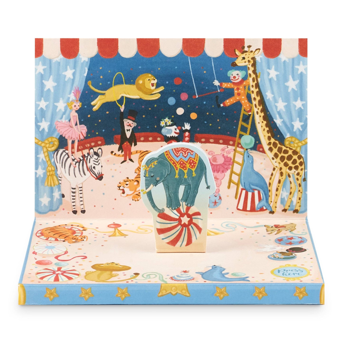 Circus Adventure Music Box Card