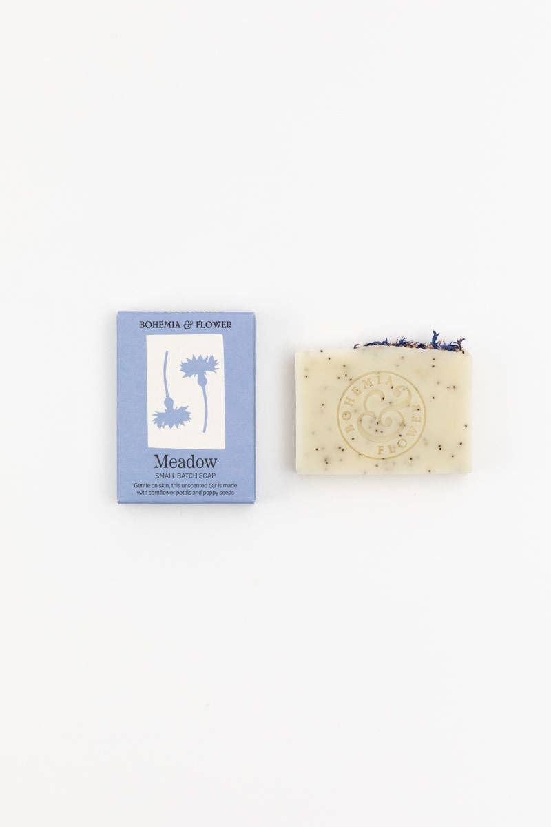 Meadow Bar Soap - Cornflower & Poppy Seed Unscented