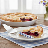 Blue Striped Tart Server