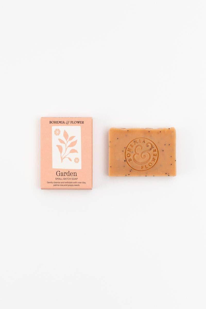 Garden Bar Soap - Pink Clay, Rose & Poppy Seed
