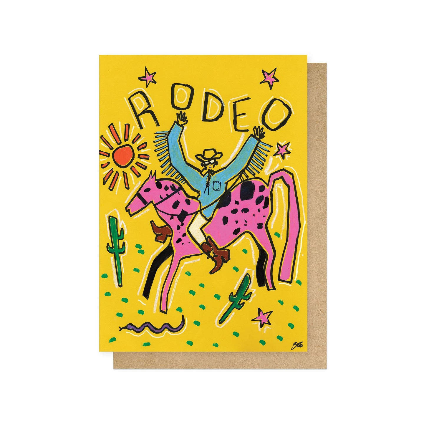 Sunshine Rodeo Greetings Card