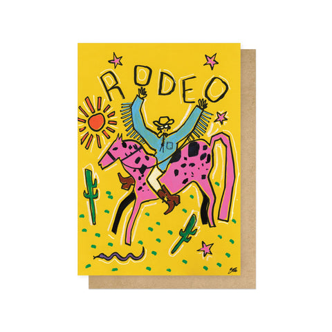 Sunshine Rodeo Greetings Card