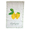 A Good Squeeze! Lemon Linen Teatowel