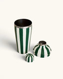 Cocktail Shaker Forest Green Stripe
