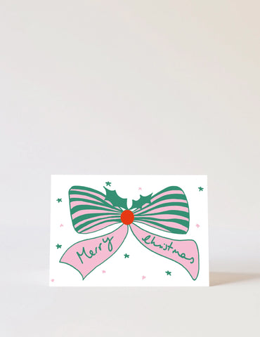 Bow Merry Christmas Card