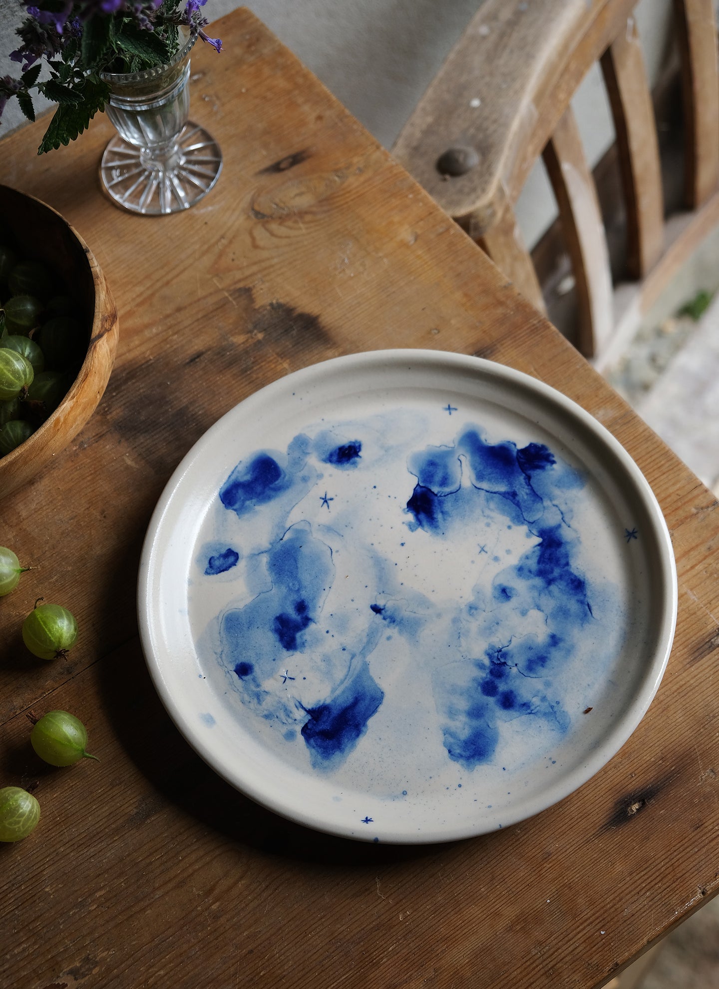 AIR - Hand Painted Serving Plate