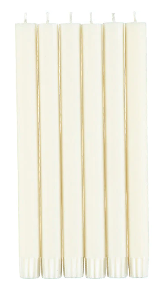 Pearl White Eco Dinner Candles