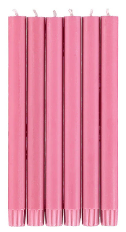 Rose Pink Eco Dinner Candles