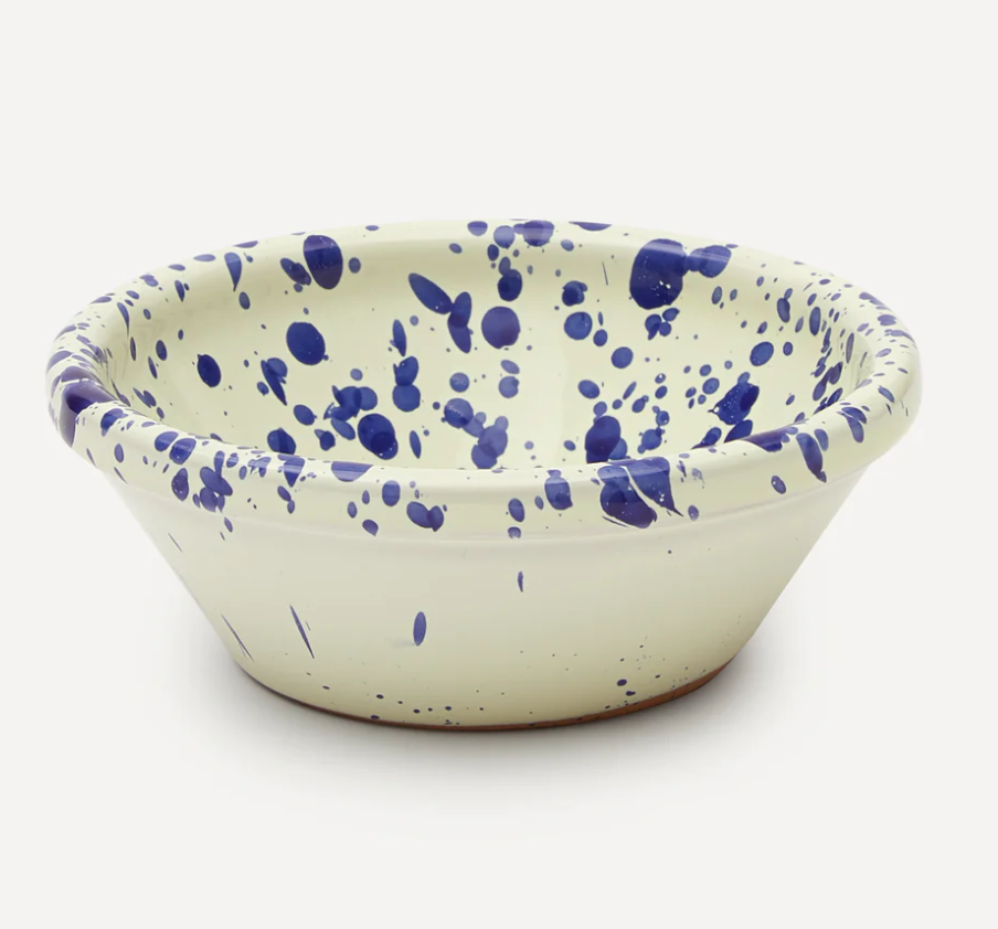 Nut Bowl - Blue Splatter