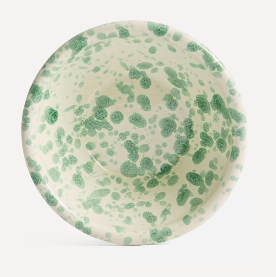 Nut Bowl - Green Splatter