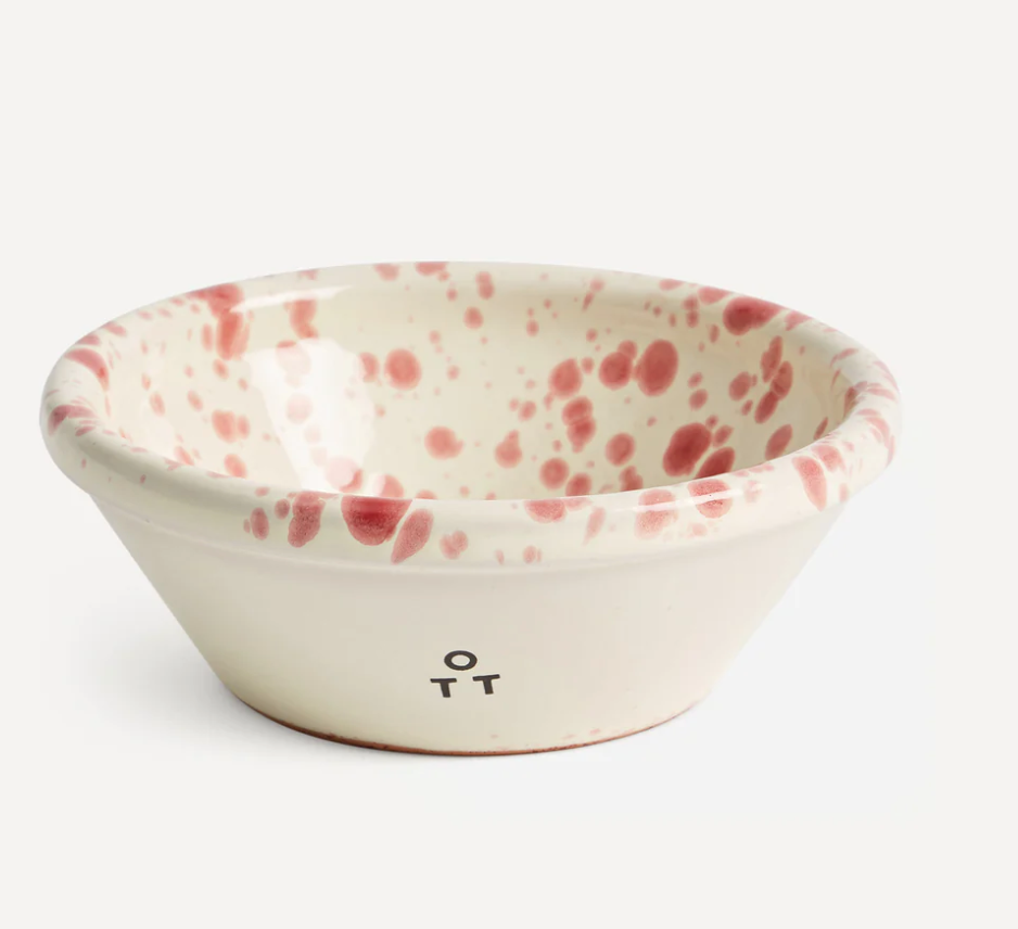 Nut Bowl - Pink Splatter