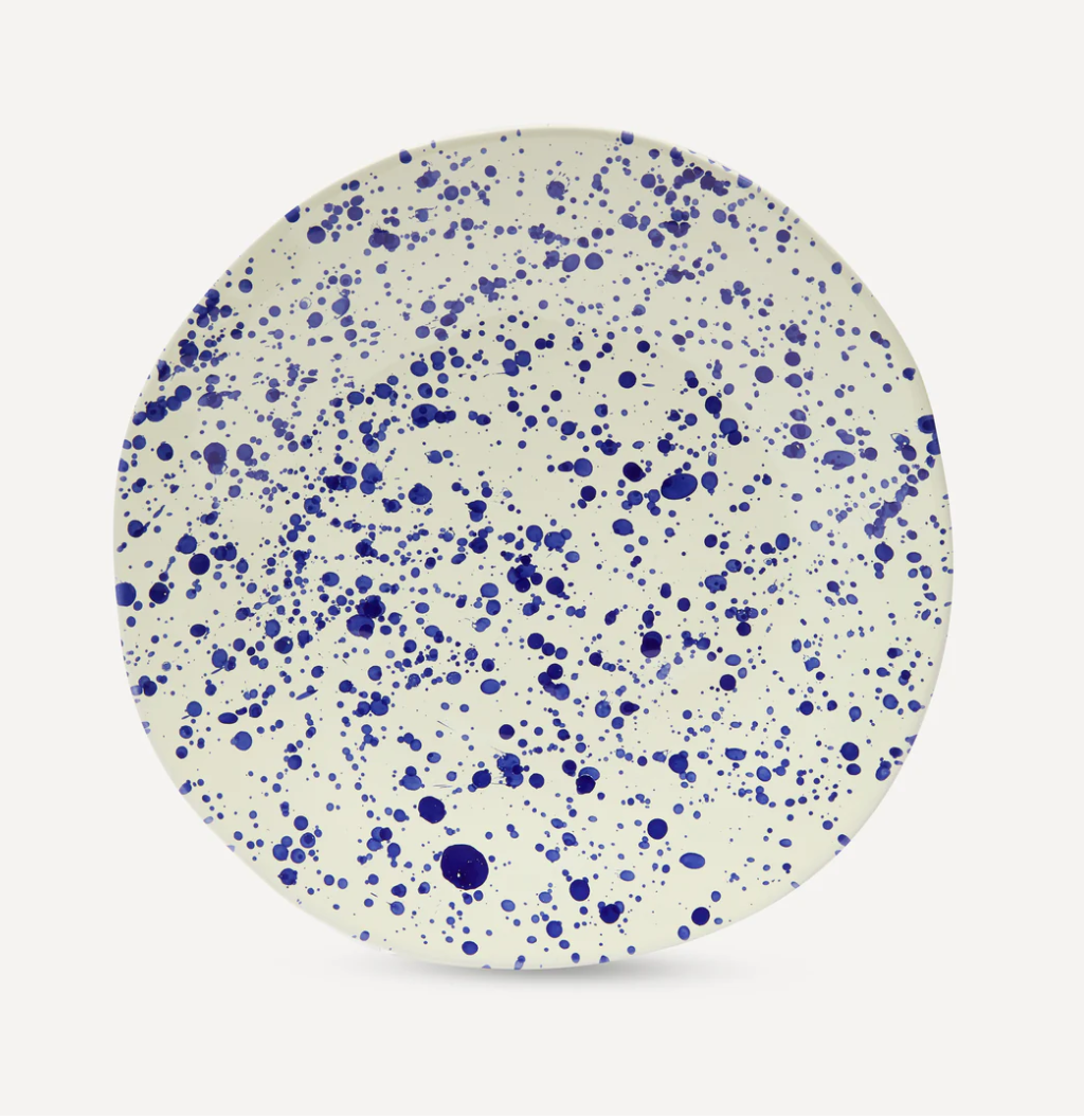 Serving Platter - Blue Splatter