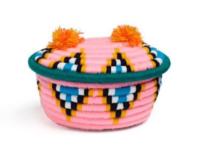 Pink Basket with Lid