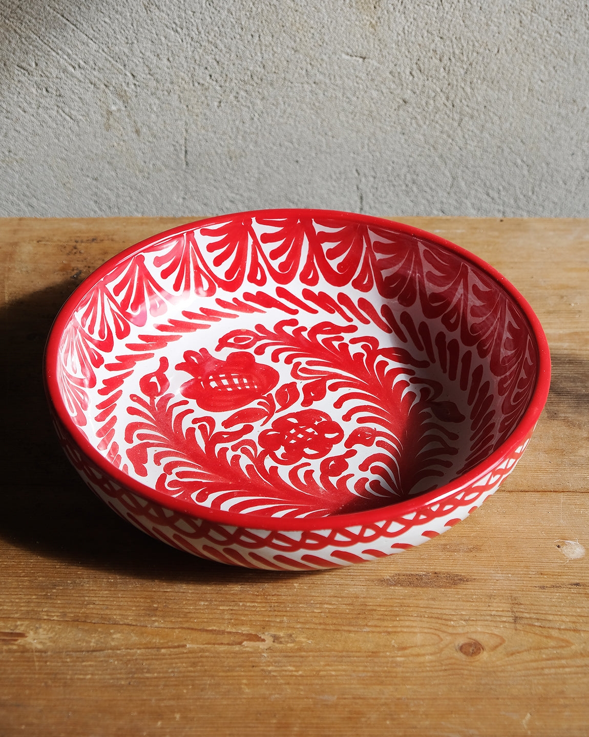 Red Andalusia Serving Bowl - Medium