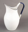 White enamel pitcher