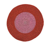 Seagrass Placemat - Guardsman Red and Venetian Pink