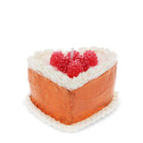Heart cake candle
