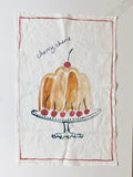 Cherry Cherie Linen Tea Towel