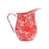 Splatter Enamelware Large Pitcher