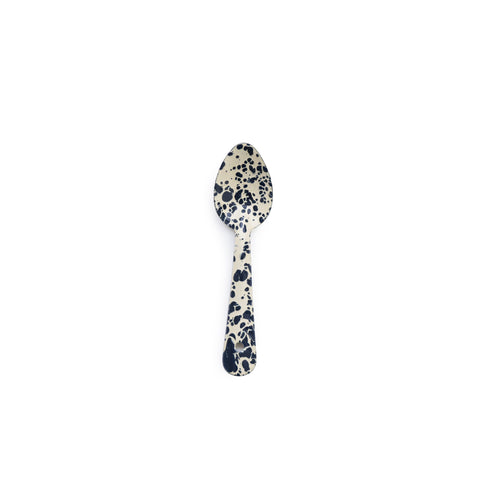 Small Spoon: Navy & Cream Splatter