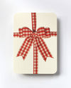 Gingham Bow Greeting Card | Birthday Card