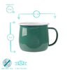 Coloured Enamel Mug - Green