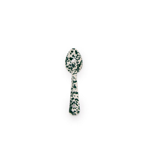 Small Spoon: Green & Cream Splatter