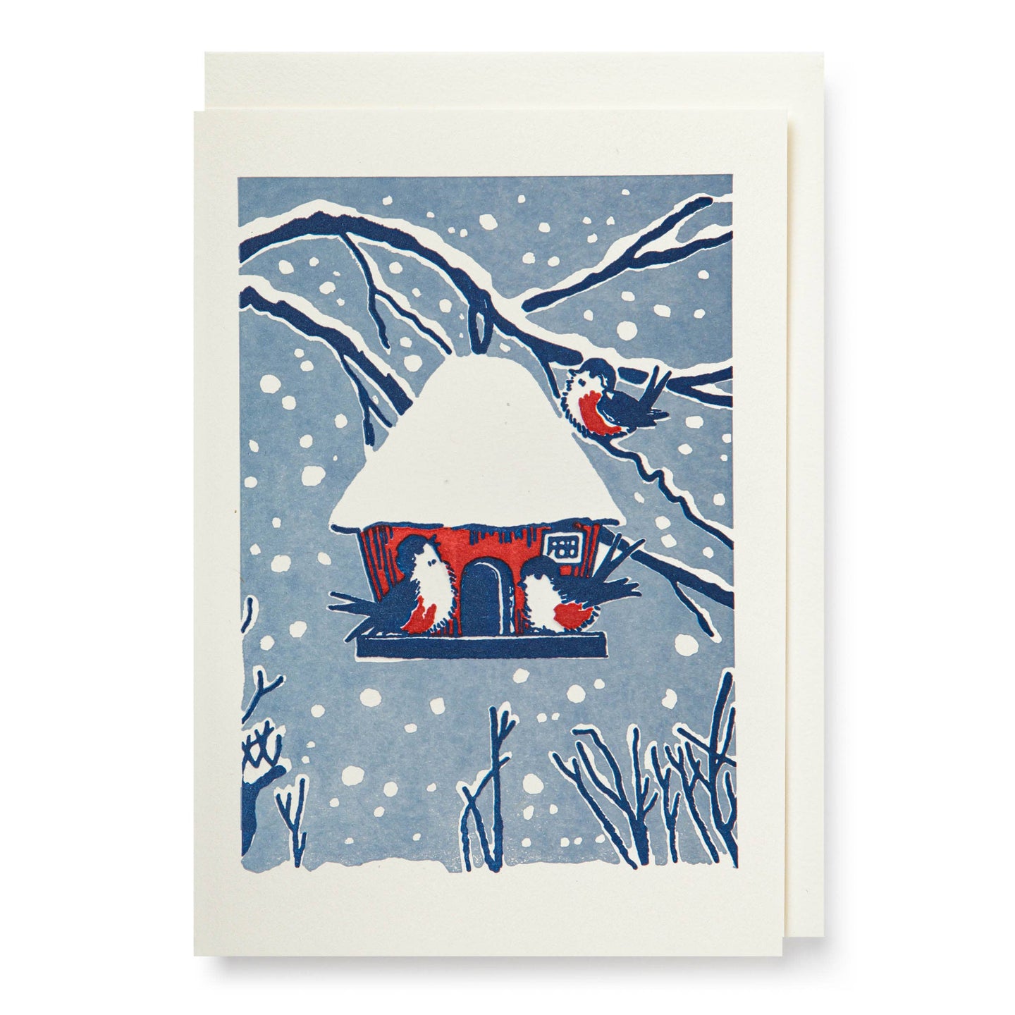 Birds Notelet Christmas Card