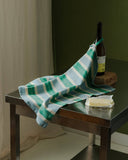 Striped Tea Towel: Green/Blue