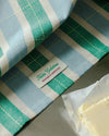 Striped Tea Towel: Green/Blue