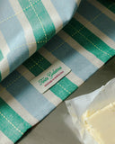 Striped Tea Towel: Green/Blue